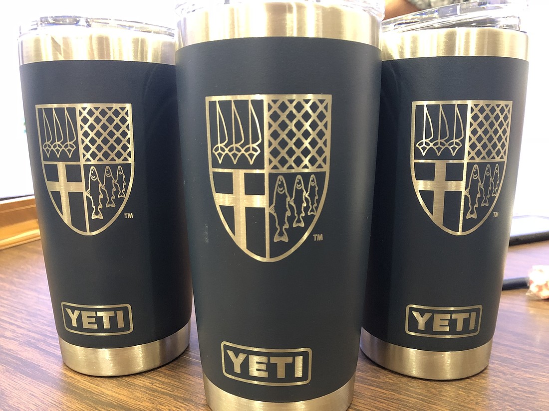 Some black YETI tumblers came courtesy of 17-year-old resident Grace Foglia, who approached Windermere Town Manager Robert Smith with an idea to provide town staff and council members with reusable containers.