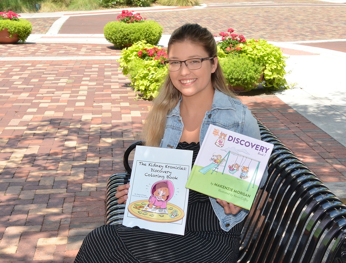 Makenzie Whitaker has published her first book and coloring book that explains to children the journey of living with chronic illness.