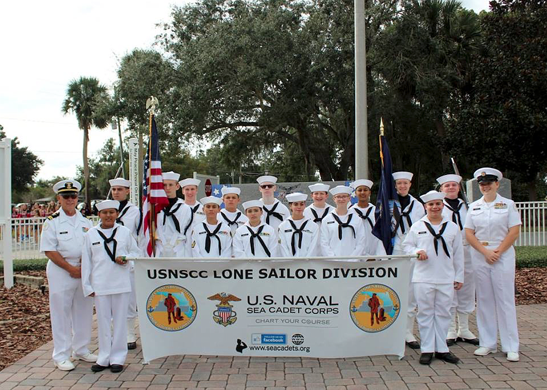 This group of 11- to 17-year-olds comprises the Lone Sailor Division, an Ocoee-based unit of the U.S. Naval Sea Cadet Corps program. (Courtesy photo)