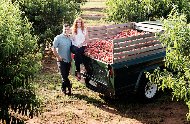 Stephen and Jessica Rose started The Peach Truck in 2012 to bring fresh, authentic Georgia peaches to Nashville and beyond. (Courtesy Eliesa Johnson)