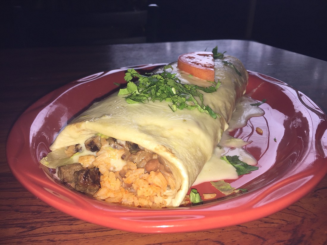 The California Burrito is a signature menu item at San Joseâ€™s Original Mexican Restaurant.