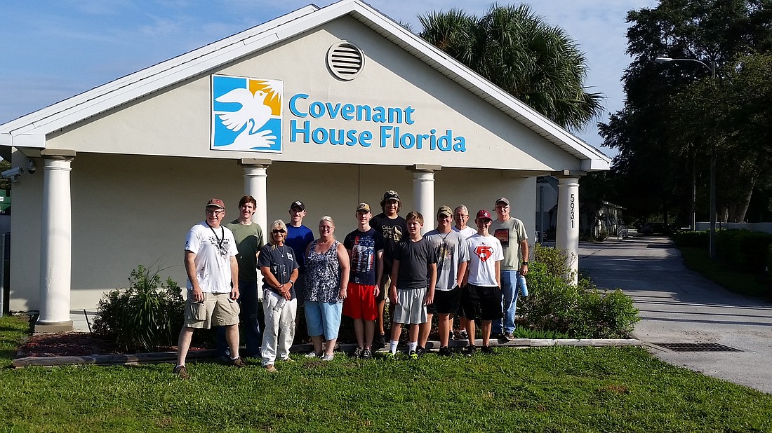 Nicholas Wallace recently completed an Eagle Scout project benefiting Covenant House Florida with the help of some volunteers.