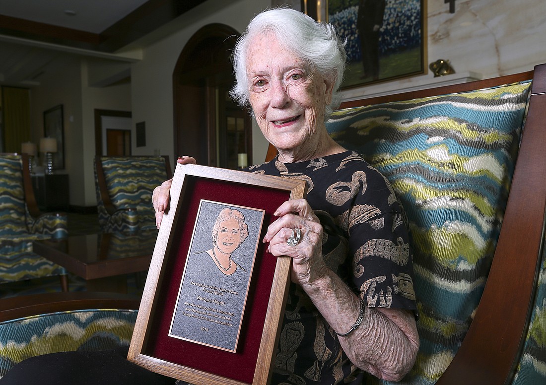 Barbara Roper was one of nine inducted into the National YMCA Hall of Fame last month. Photo by Troy Herring