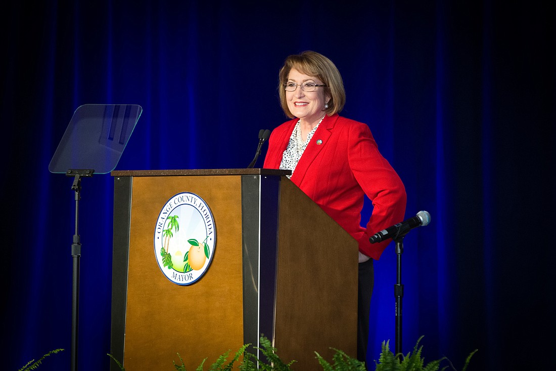 Orange County Mayor Teresa Jacobs delivered her 2016 State of the County address April 22. Courtesy photo.