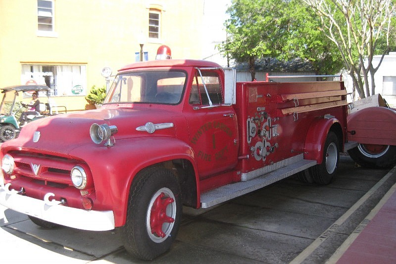 This 1954 American La France fire pumper still runs, but it is long retired and one of several Winter Garden Heritage Foundation historical vehicles adorning downtown Winter Garden.