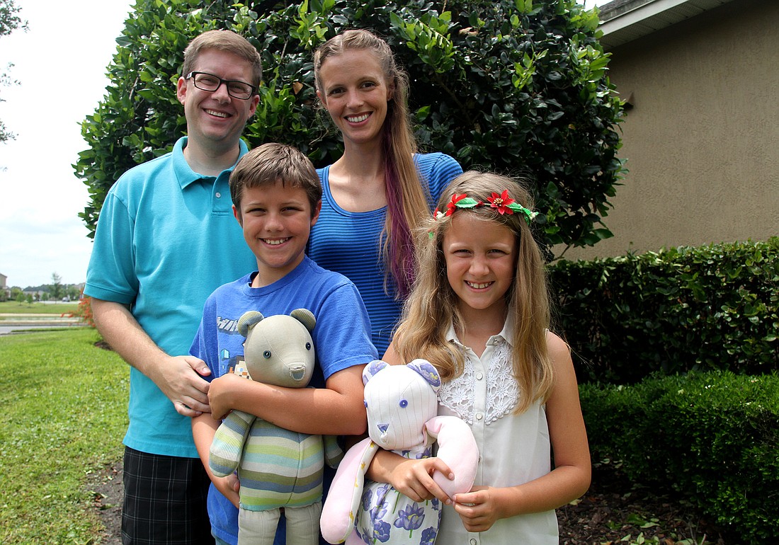 Ethan and Lizzy Allenâ€™s two living children, Phoenix and Scarlett, have never been in the care of a babysitter. The Allens do everything together, and both children have a teddy bear made from clothes intended for their big sister, Janell.