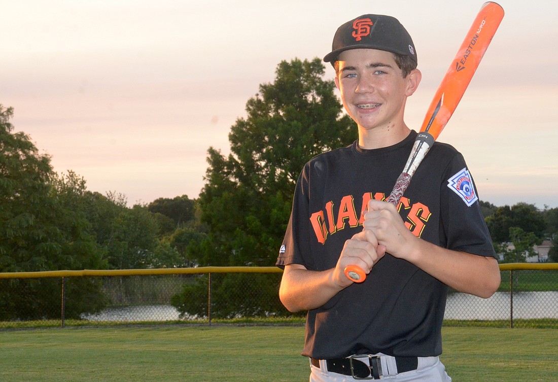 Windermere Little League's Ricky Reeth helped lead the Major Giants to the District 14 Top Team Championship.
