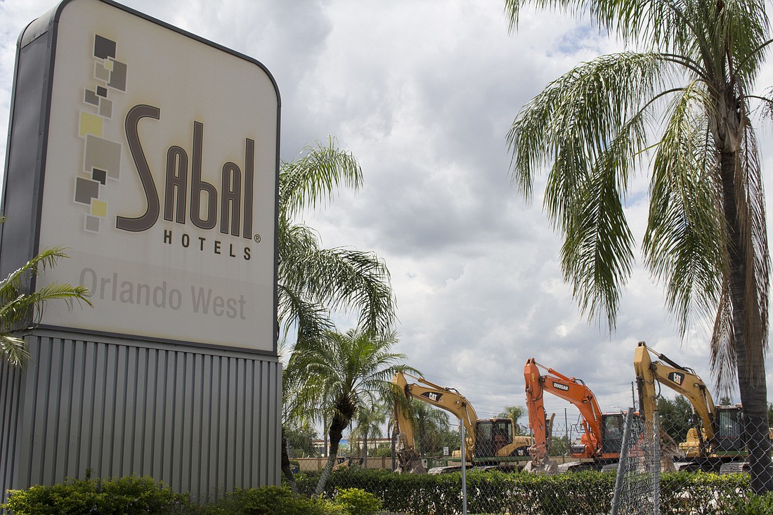 The demolition at the Sabal Hotel began last month. Soon, a Popeyes restaurant will take its place.