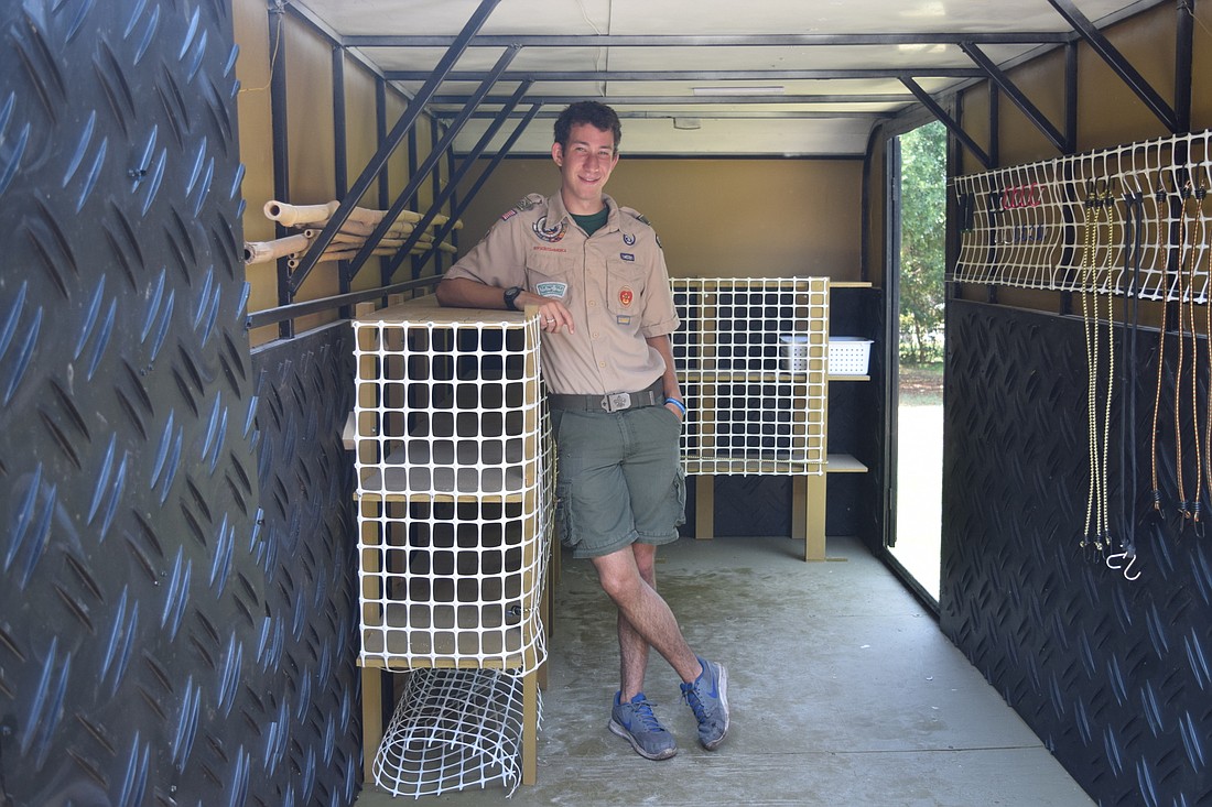 Kyle Collins renovated this trailer for his Eagle Scout project.