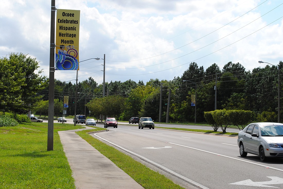 This is one of the banners displayed on Clarke Road in honor of National Hispanic Heritage Month. (Courtesy City of Ocoee)