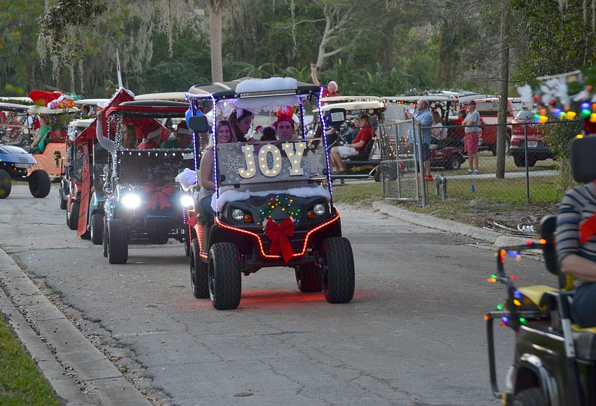 West Orange Times & Observer Photo A total of 165 golf carts
