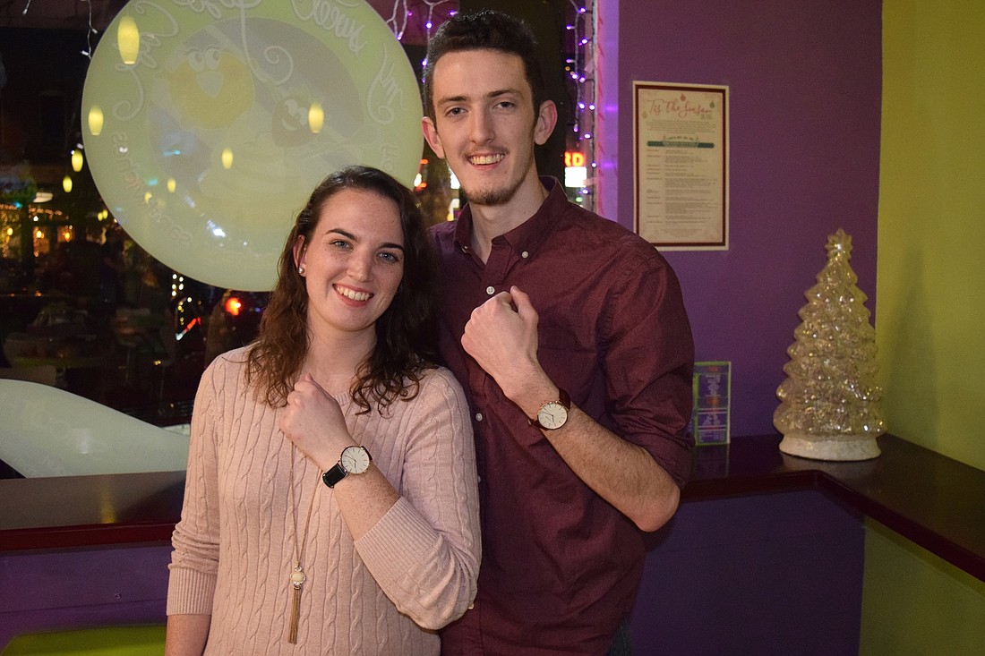 Climer Watchesâ€™ Kurtis Climer and Stephanie Griffith â€” a couple and business partners â€” show off their watches.
