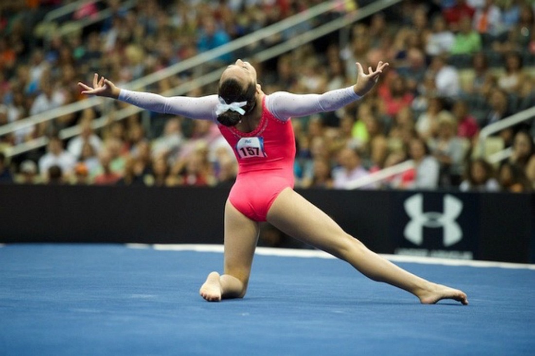 Bailey Ferrer has been competing in gymnastics since she was 4 years old.