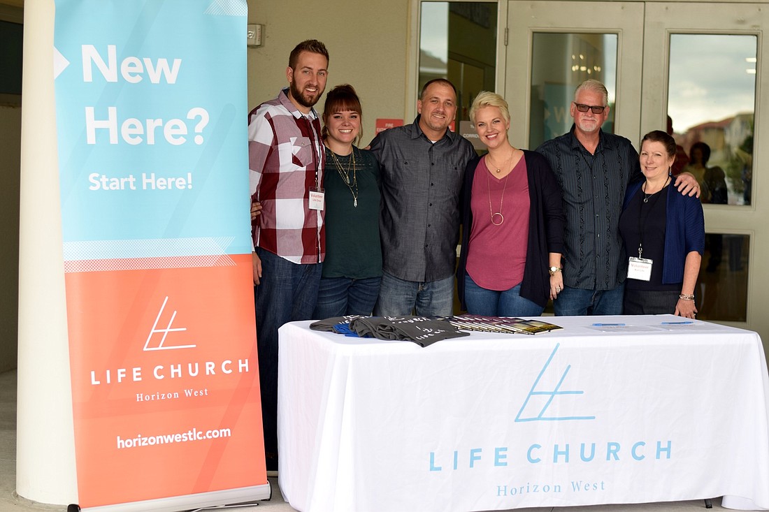 Life Church Horizon Westâ€™s staff is focused on making attendees feel welcome and at home. From left: Youth Leaders Stephen and Hannah Fuller, Lead Pastor Brandt Leich, Worship and Womenâ€™s Ministries Leader Staci Leich, Life Groups