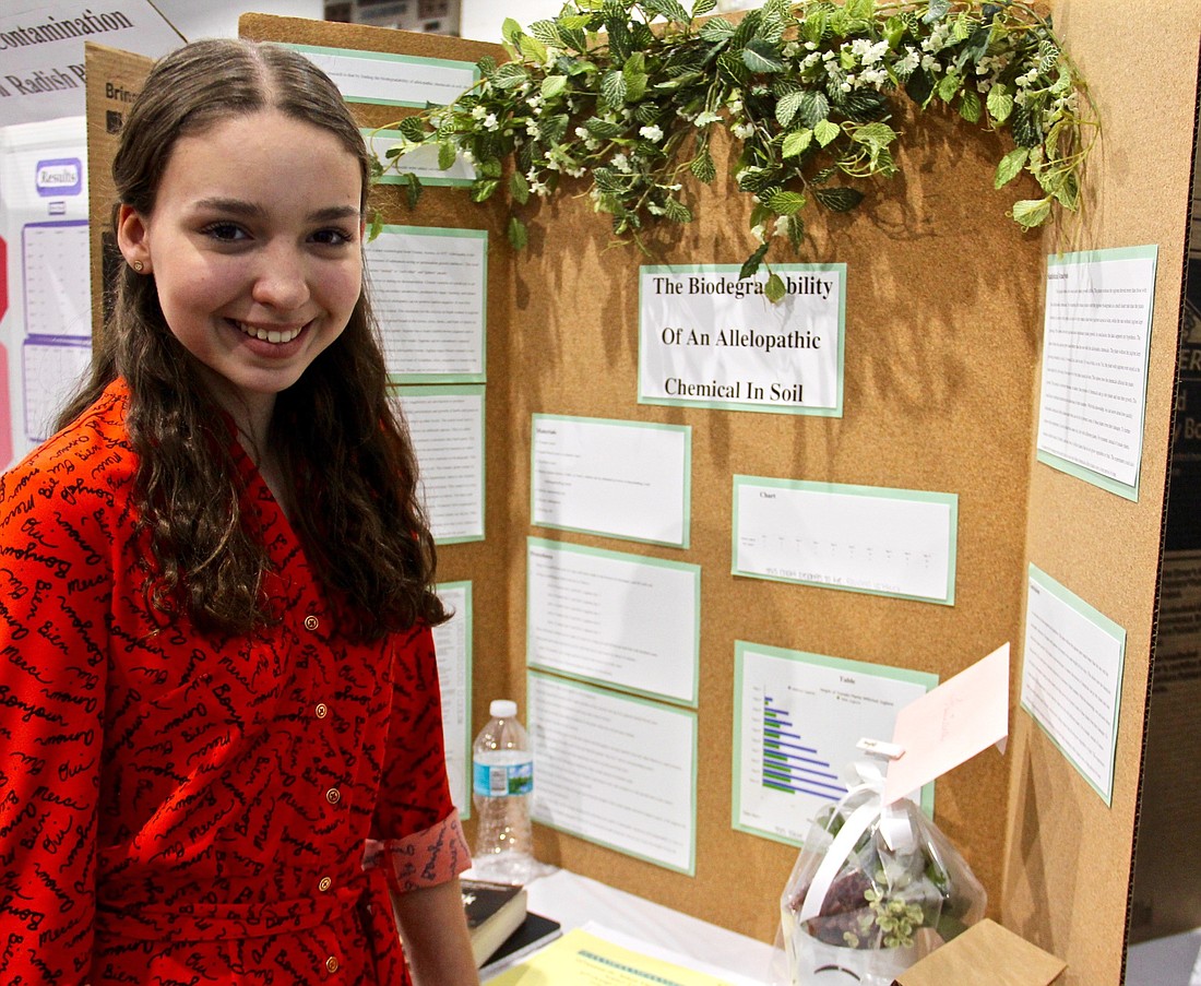 After deciding to start an herb garden at home, Avalon Middle School student Faviana Vazquez did her science project on how to create an organic herbicide.