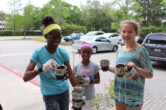 Photo courtesy of the Winter Park Public Library - Teens and tweens recently took part in the Winter Park Public Library's beautification day, one of many hands-on programs available.