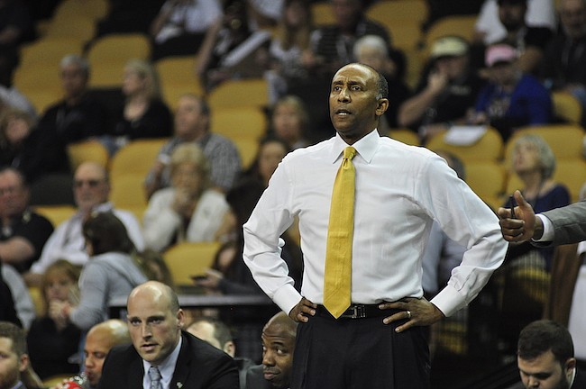 Photo by: Isaac Babcock - Knights head coach Johnny Dawkins has resurrected the men's basketball team, but they've still struggled in close games.