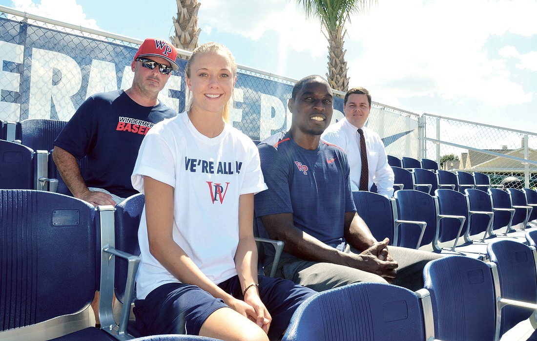 Among the Lakers new coaches are Keith Walsh (baseball), left, Emmalee Schill (girls basketball), Dwight Thomas (track and field) and Andrew Hock (lacrosse).