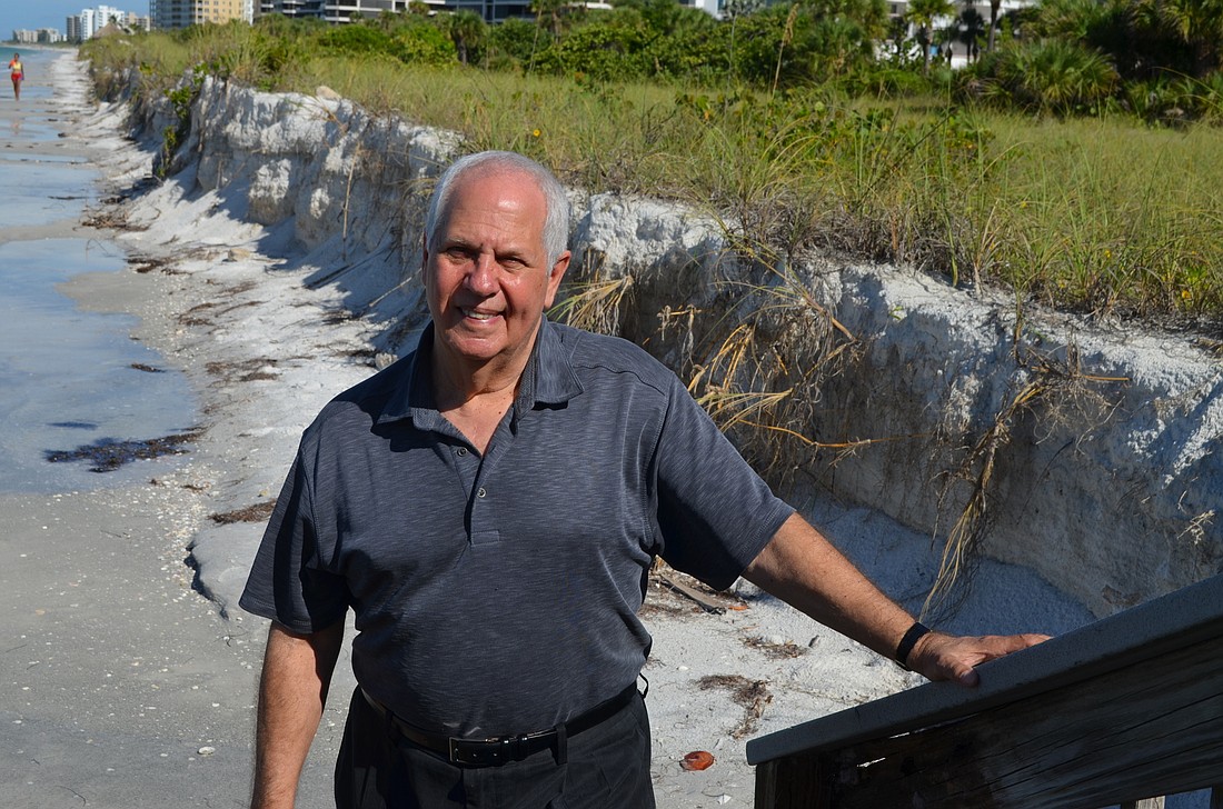 Longboat Key At-large Commissioner Irwin Pastor says his neighbors can wait for sand from a New Pass dredging project because they don't want to deal with noisy dump trucks clogging up the road to bring them sand.