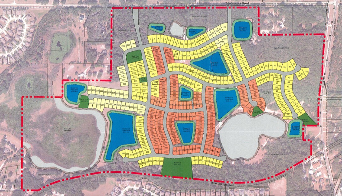 The development will be located south of East McCormick Road and west of North Apopka Vineland Road.