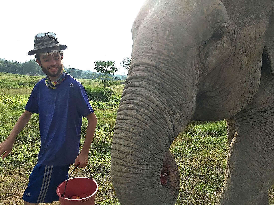Blake Jacoby gained the trust of Gan Da during his internship in Thailand.