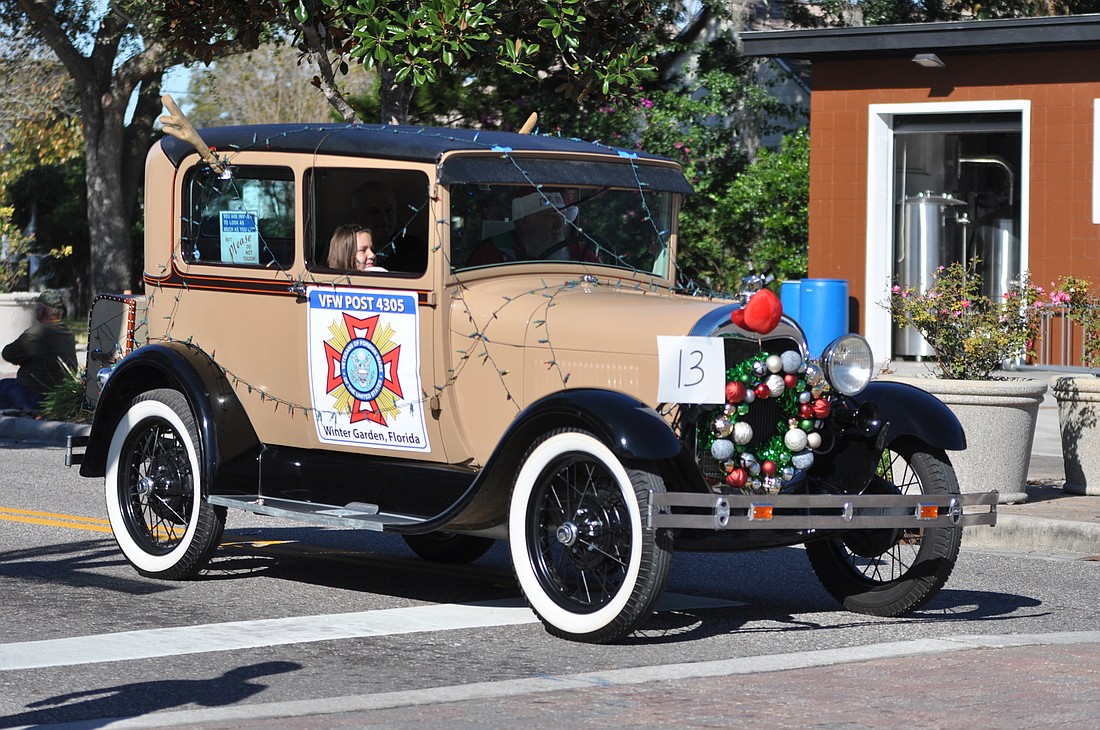 West Orange Times & Observer Photo A classic car represented VFW