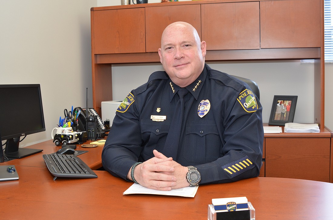 Police Chief John Peek is ready to tackle crime and other issues in the town of Oakland.