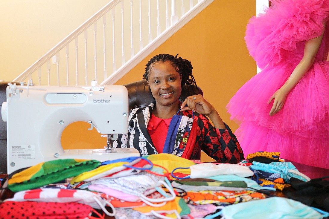 Santia McKoy, of S&M Custom Design, has been sewing since she was 16 and can make anything from shirts and suits to dresses and, now, face masks.