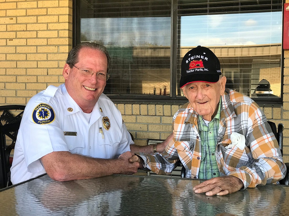 Winter Gardenâ€™s 12th and current fire chief, Matt McGrew, spent time with Carl Peters, the oldest living fire chief, in February. Peters was the cityâ€™s fourth fire chief.