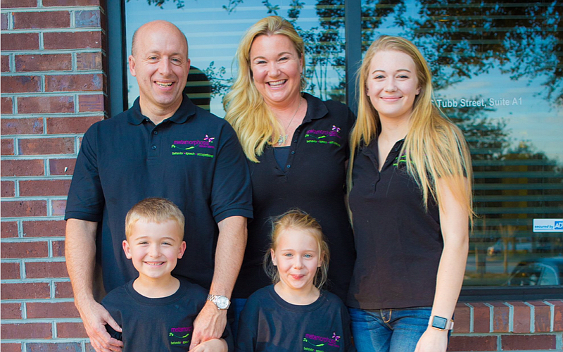 Bridgett Dimant, center, and her family are excited to move Metamorphosis Therapy to Winter Garden. (Courtesy)