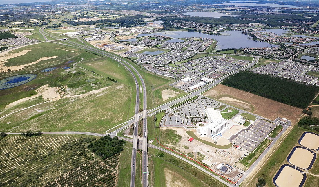 This aerial of Hamlin shows the northeastern view. (Courtesy Boyd Development)