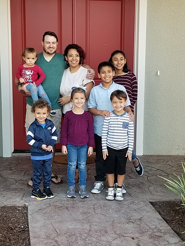Landon and Jessica Beck and their six children are looking forward to living in a much bigger house.