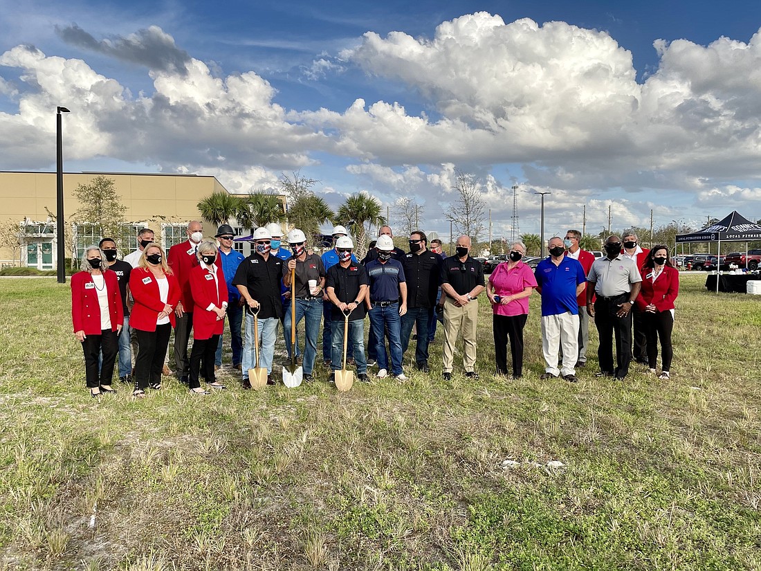 Ocoee leaders and Sonny&#39;s BBQ representatives joined to break ground on the chain&#39;s newest location March 1. (Courtesy photo)