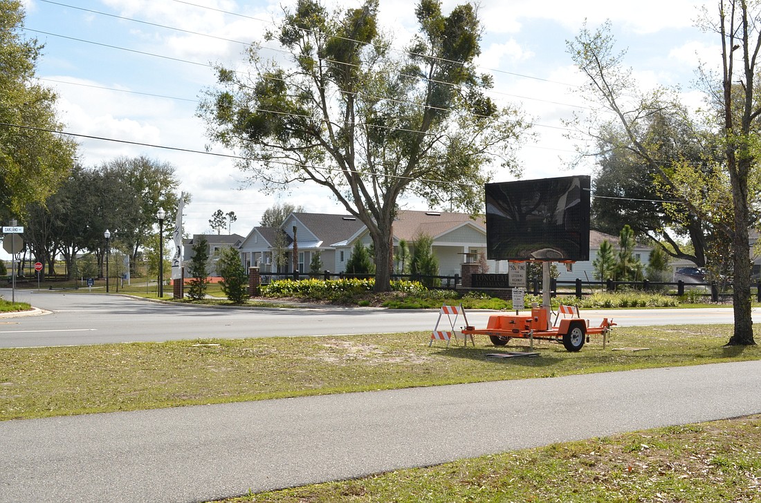 A pedestrian crossing will be installed at the entrance to Longleaf and will connect to the West Orange Trail.