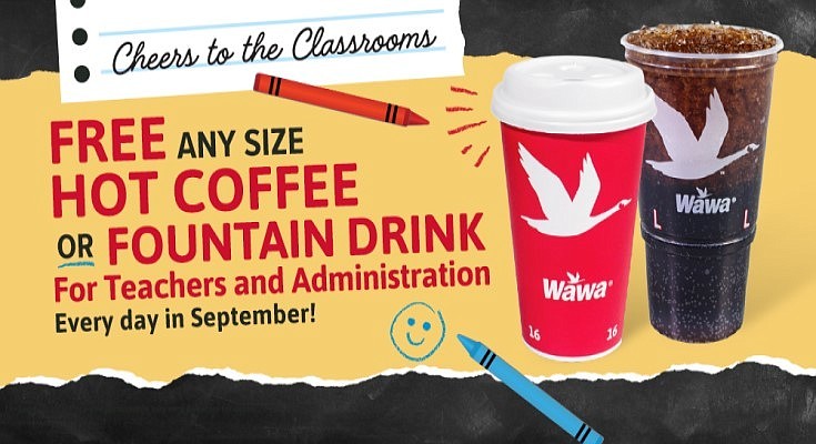 Wawa offers free coffee to teachers and school administration | West