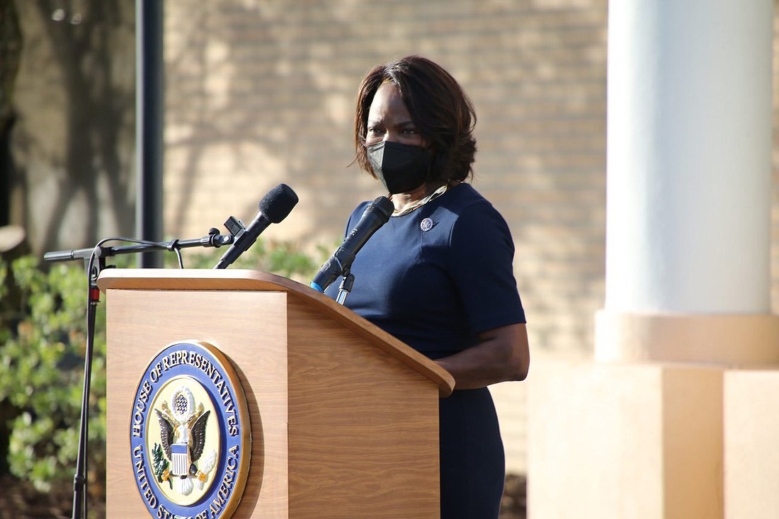 U.S. Rep. Val Demings spoke at the ceremony. Courtesy photo.