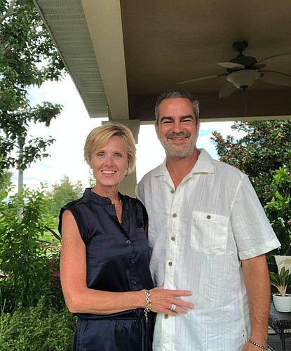 Frank Zotti, with his wife, Tamara, was in the hospital for 12 days following a brain bleed.