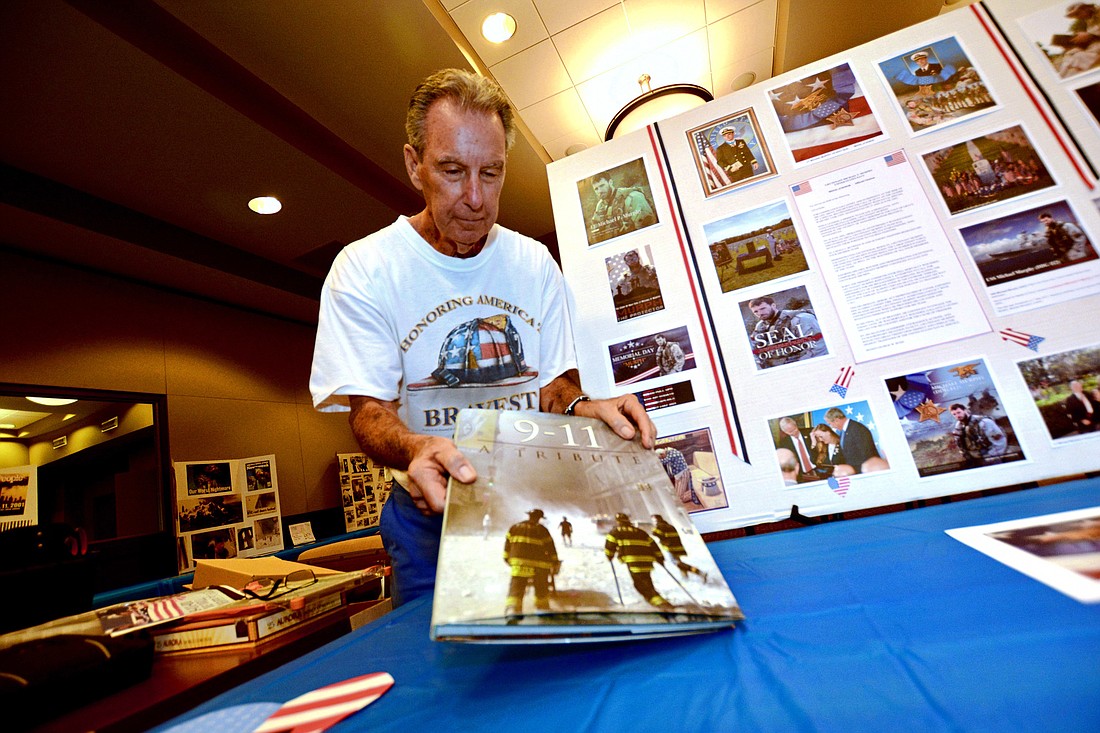 Norman Rein  spent five years collecting the items on display at the Remembrance 9/11 Tribute Exhibit.