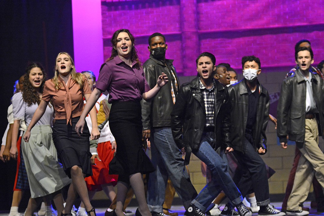Dr. Phillips High Schoolâ€™s theater magnet program rehearse their production of "Grease."