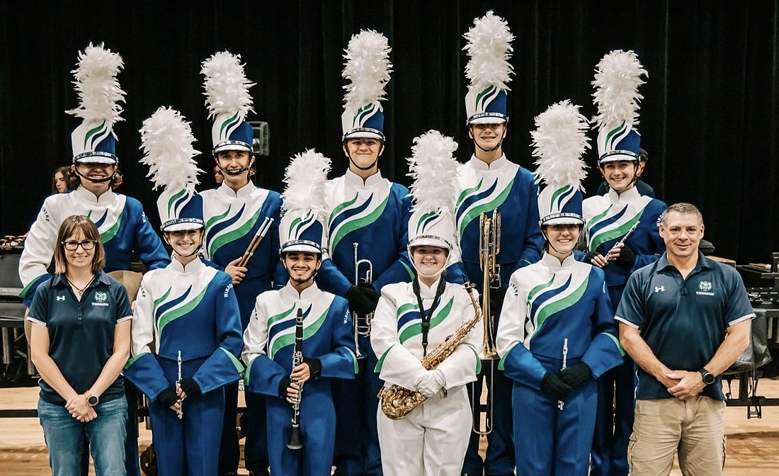 Nine students from Windermere were selected for the Bands of America Honor Band. Courtesy photo