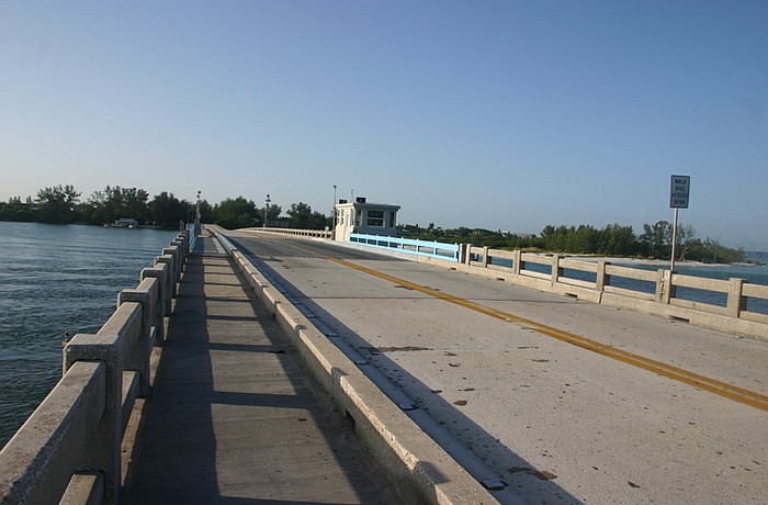 Longboat Pass Bridge is located at the north end of Longboat Key.