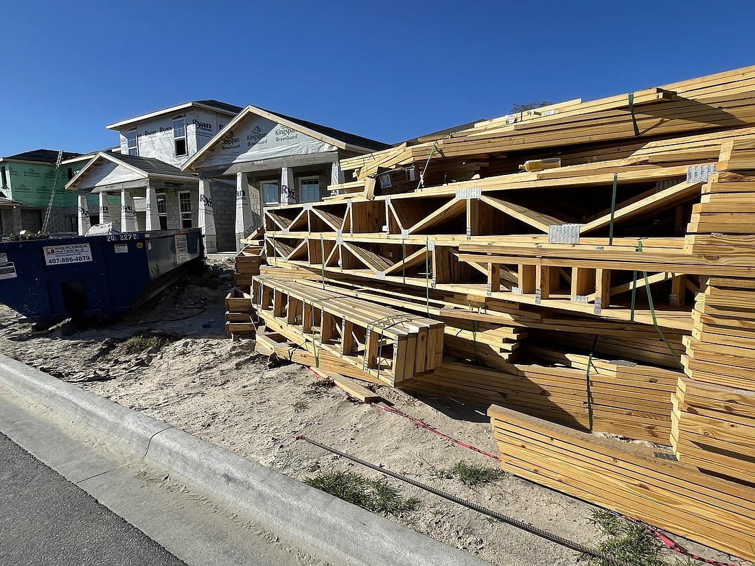 Supply-chain issues and labor shortages will continue to affect home construction in West and Southwest Orange. Photo by Michael Eng