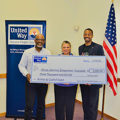 United Way grants 3,000 to African American Entrepreneurs Association