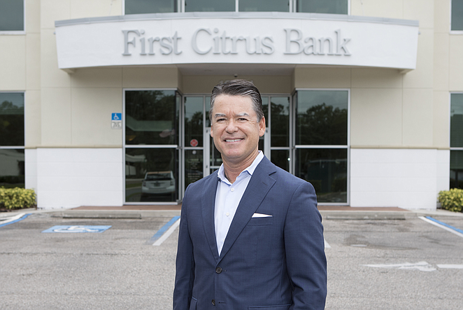 File. First Citrus Bank President and CEO Jack Barrett.
