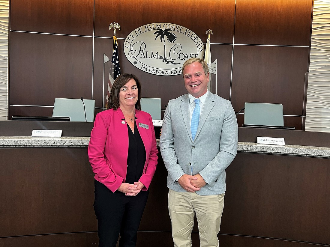 City Manager Denise Bevan and Parks and Recreation Director James Hirst. Courtesy photo