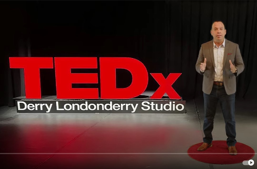 Screenshot of a Ramon Peralta TEDx talk on YouTube