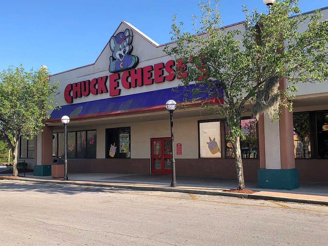 Chuck E. Cheese at 9820 Atlantic Blvd. in the Regency Plaza Shopping Center.