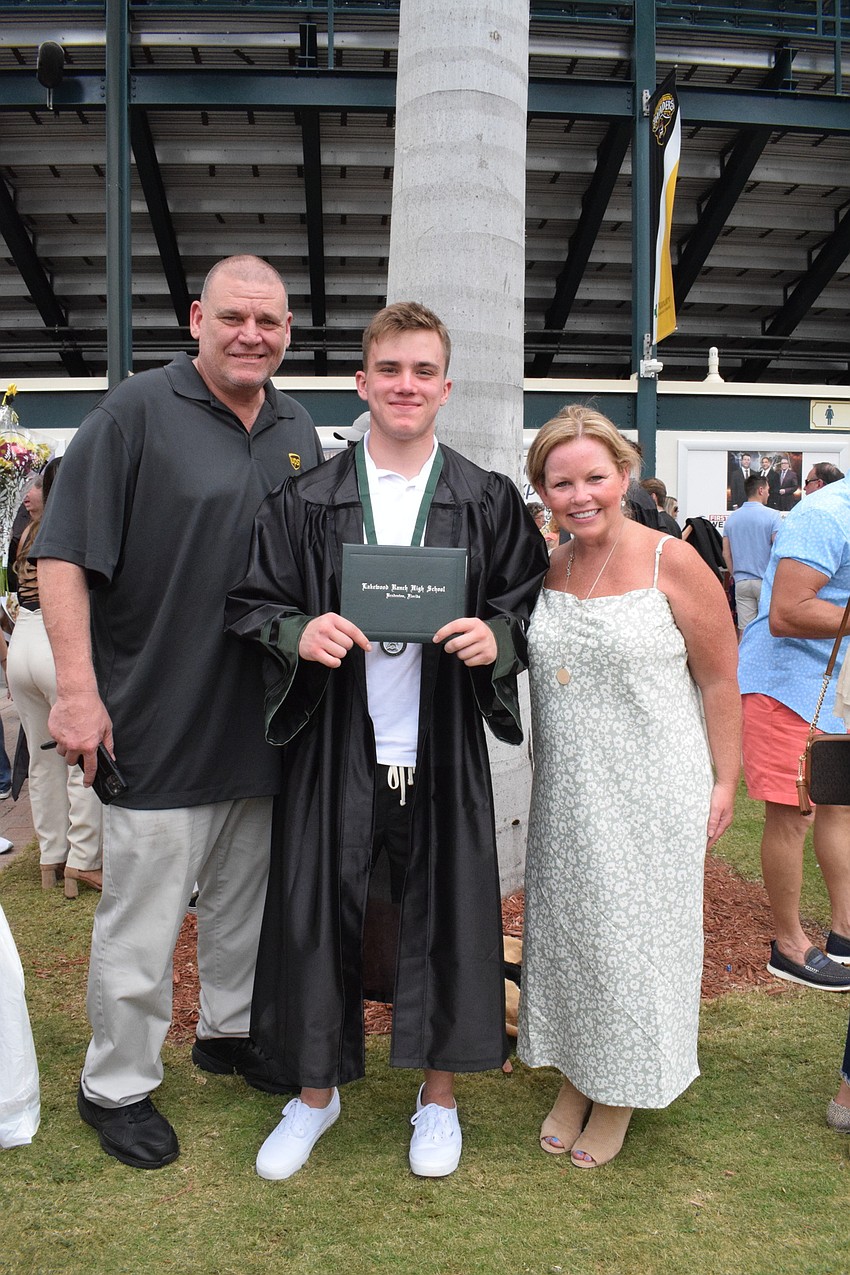 Tom Rypel and Rosheen Rypel are proud of their son Heath Rypel, who is the last of four children to graduate high school. 