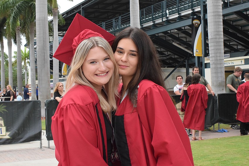 Camille Jo Hutchins and Kianna Marcela Arrazola say high school has been exhausting, but they're excited they made it to graduation.