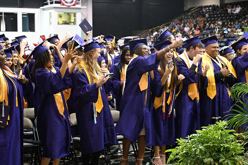 The moment right before graduation.